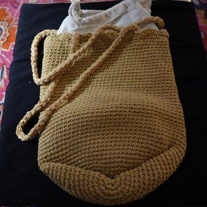 Crochet Bucket Shoulder Bag (NWT)